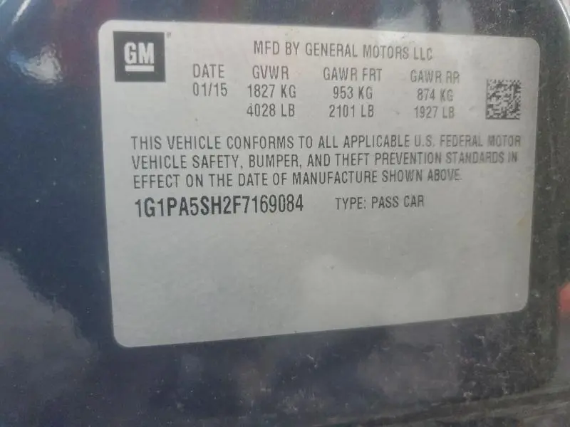 2015 CHEVROLET CRUZE LS  