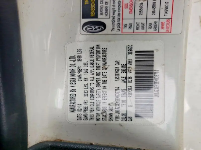 2014 NISSAN 370Z BASE  