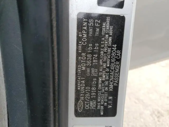 2011 HYUNDAI ACCENT GLS  