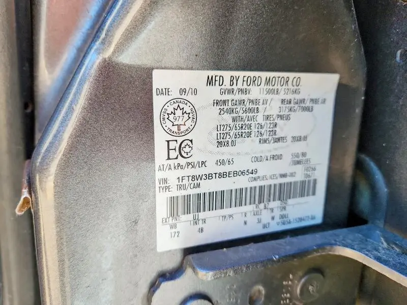 2011 FORD F350 SUPER DUTY  