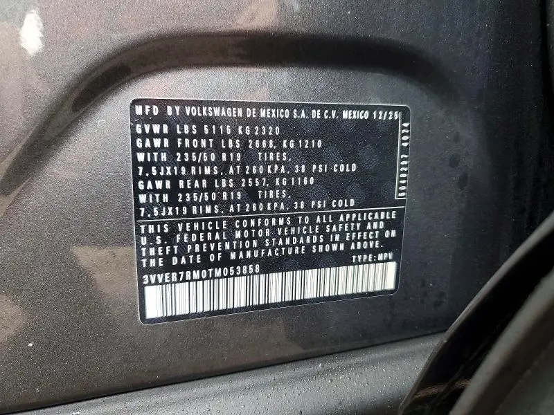 2026 VOLKSWAGEN TIGUAN SE  