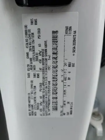 2020 FORD F250 SUPER DUTY  