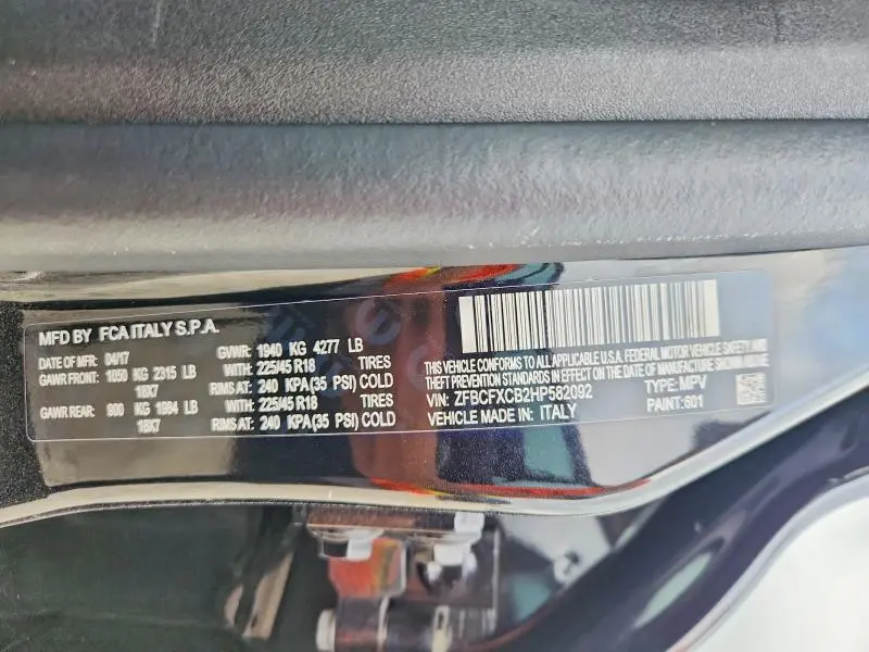 2017 FIAT 500X TREKKING  