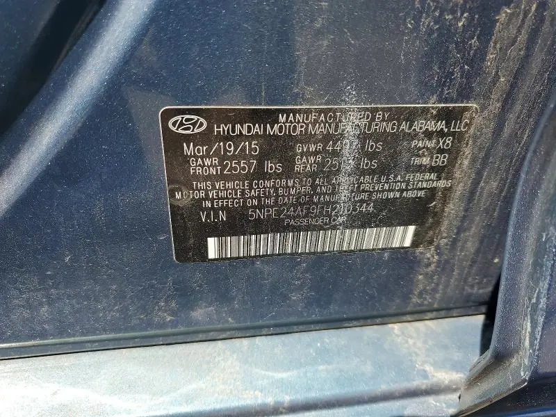 2015 HYUNDAI SONATA SE  