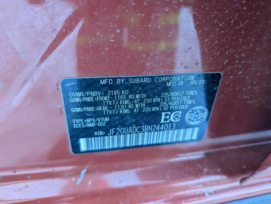 2024 SUBARU CROSSTREK PREMIUM  