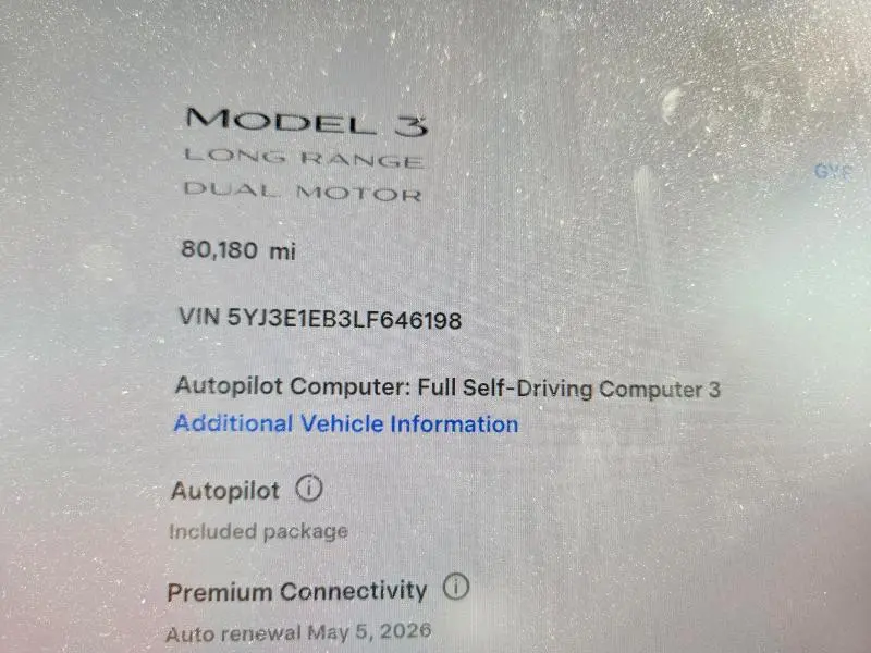 2020 TESLA MODEL 3   