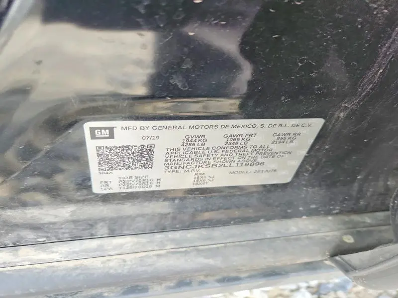 2020 CHEVROLET TRAX LS  