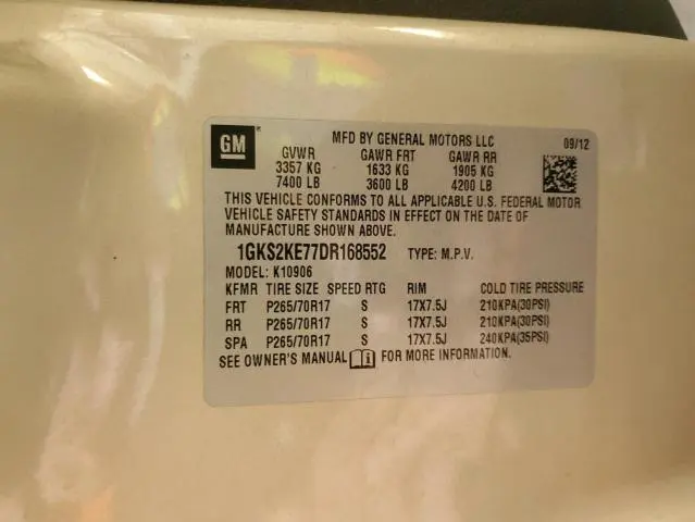 2013 GMC YUKON XL K1500 SLT  