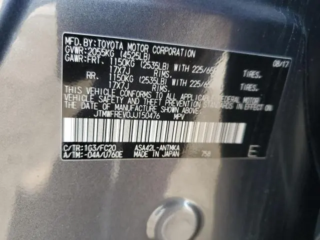 2018 TOYOTA RAV4 ADVENTURE  