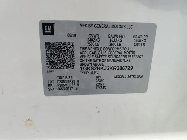 2019 GMC YUKON XL DENALI  