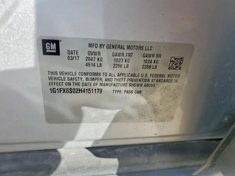 2017 CHEVROLET BOLT EV PREMIER  