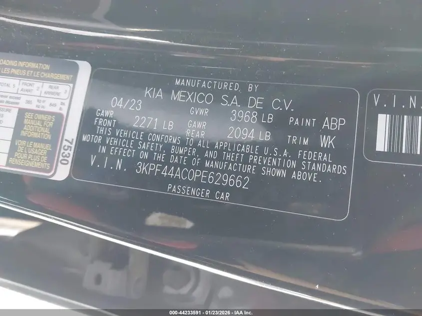 2023 KIA FORTE GT