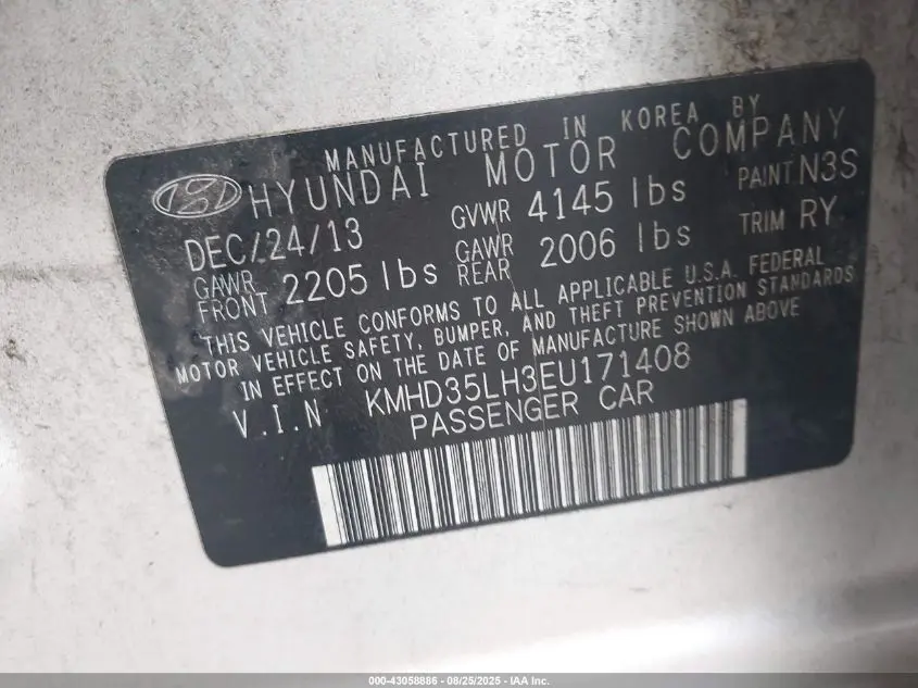 2014 HYUNDAI ELANTRA GT  