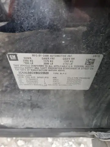 2011 CHEVROLET EQUINOX LT  