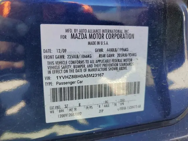 2010 MAZDA 6 I  