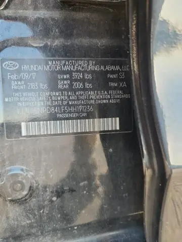 2017 HYUNDAI ELANTRA SE  