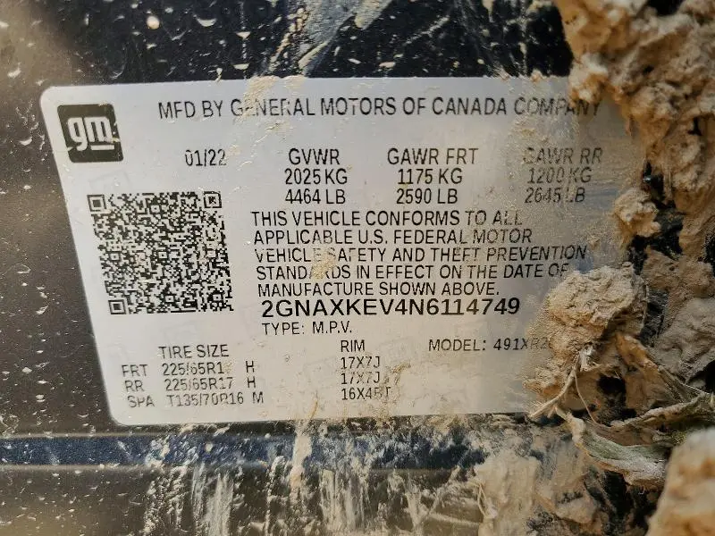 2022 CHEVROLET EQUINOX LT  