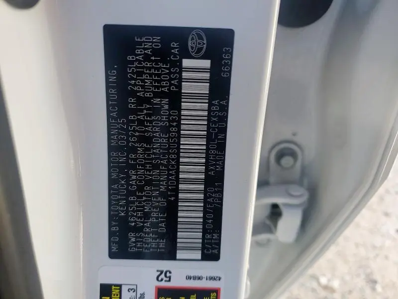 2025 TOYOTA CAMRY XSE  