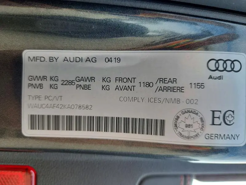 2019 AUDI S4 PRESTIGE  