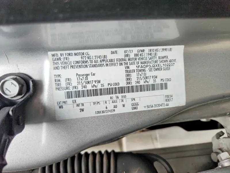 2014 FORD FOCUS TITANIUM  