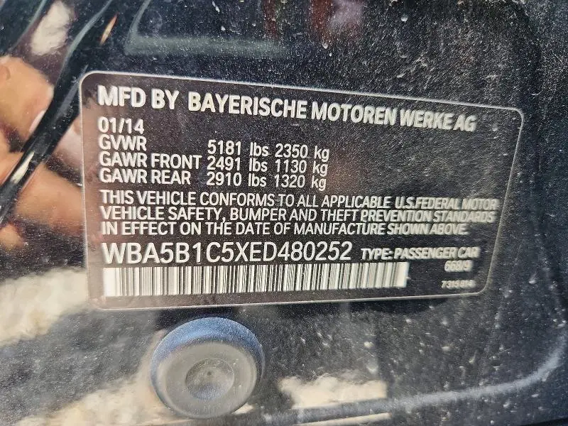 2014 BMW 535 I  