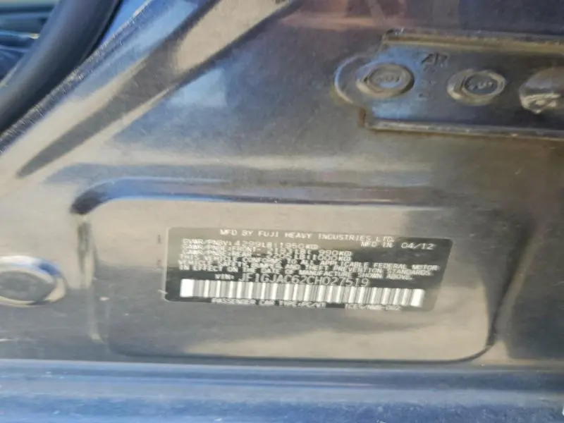 2012 SUBARU IMPREZA PREMIUM  