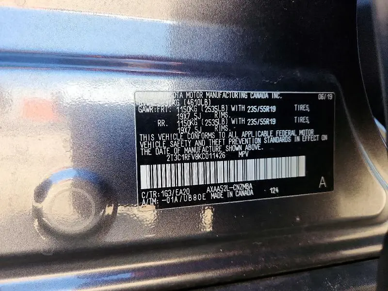 2019 TOYOTA RAV4 XLE PREMIUM  