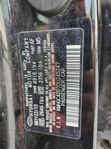 2013 HYUNDAI GENESIS 3.8L  