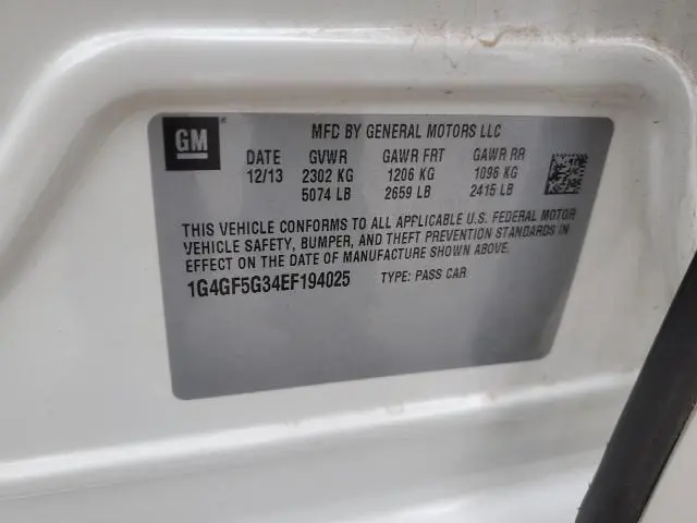 2014 BUICK LACROSSE TOURING  