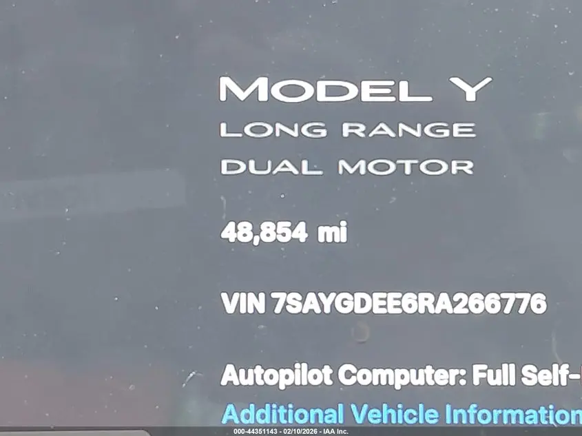2024 TESLA MODEL Y LONG RANGE DUAL MOTOR ALL-WHEEL DRIVE