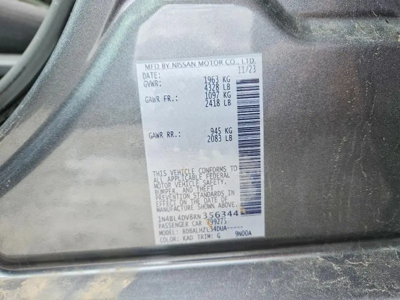 2024 NISSAN ALTIMA SV  