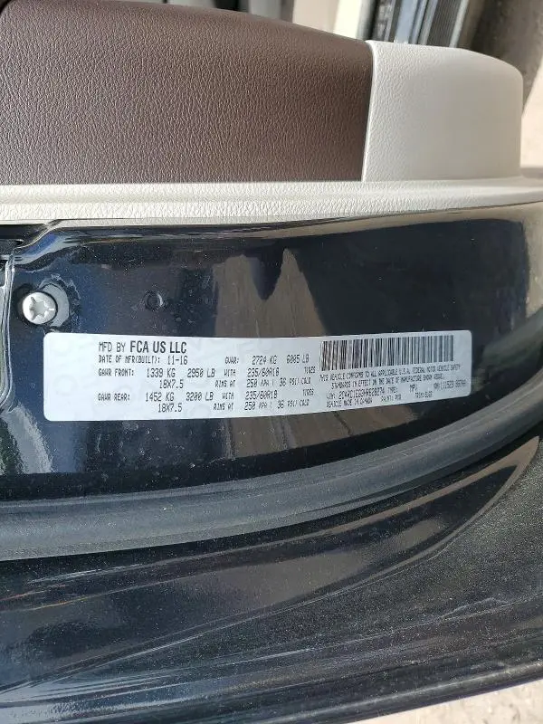2017 CHRYSLER PACIFICA TOURING L PLUS  
