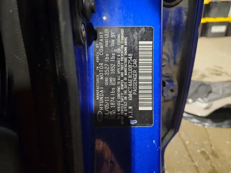 2012 HYUNDAI ACCENT GLS  