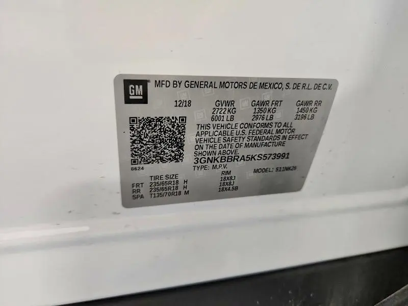 2019 CHEVROLET BLAZER 1LT  