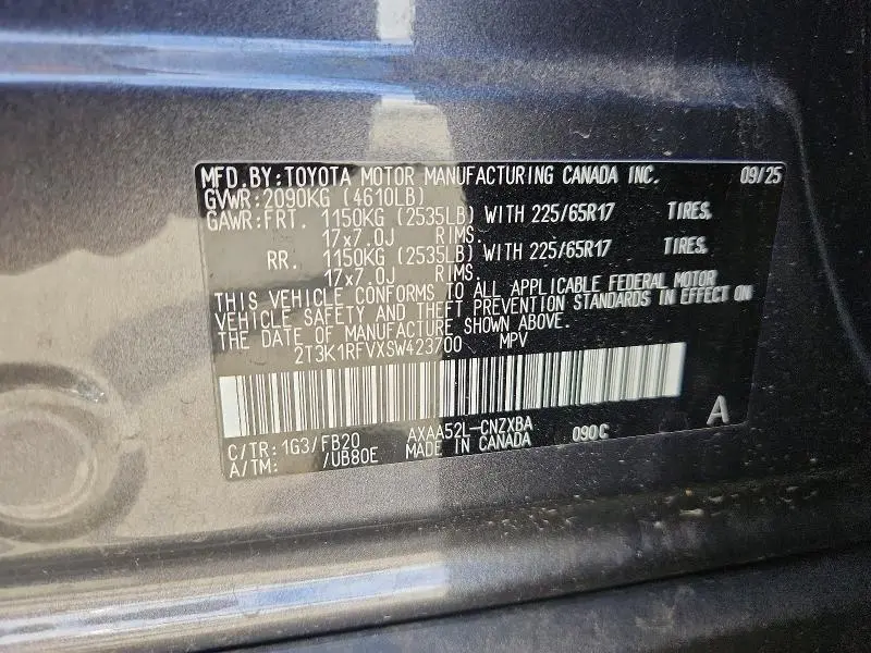 2025 TOYOTA RAV4 LE  