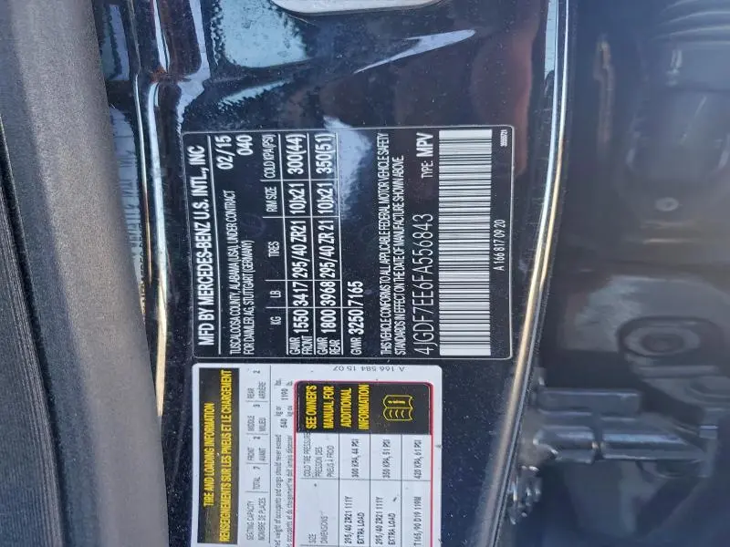 2015 MERCEDES-BENZ GL 63 AMG  