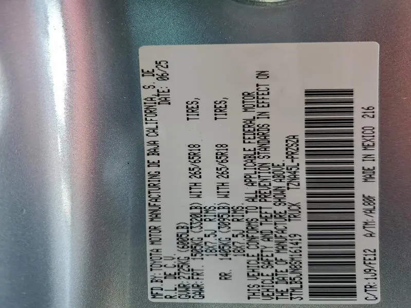 2025 TOYOTA TACOMA DOUBLE CAB  