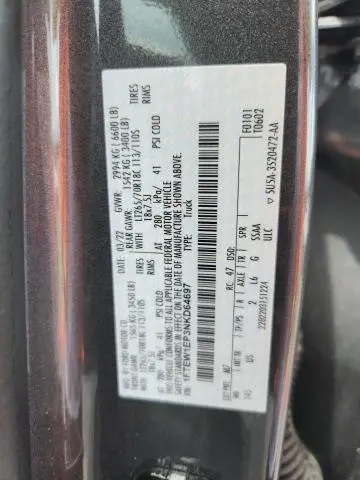 2022 FORD F150 SUPERCREW  