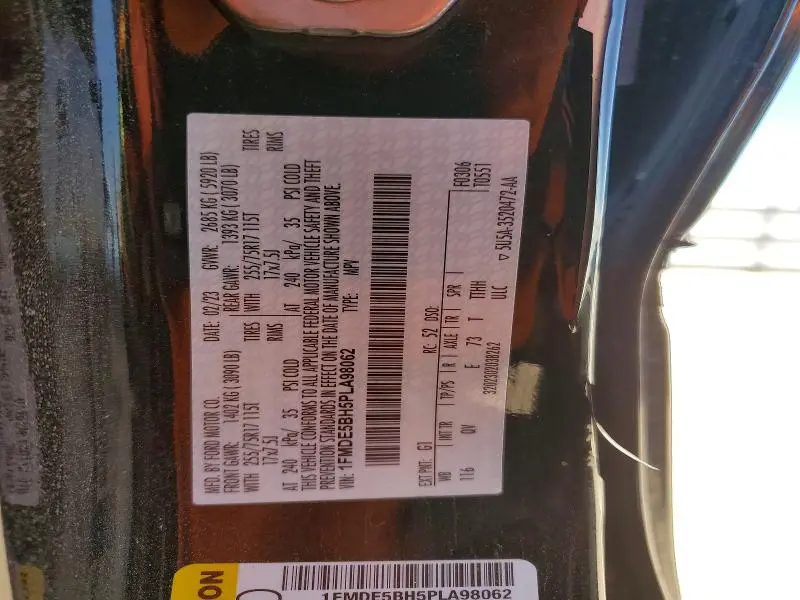2023 FORD BRONCO BASE  