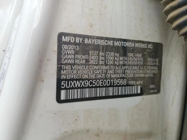 2014 BMW X3 XDRIVE28I  
