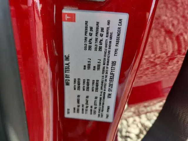 2018 TESLA MODEL 3   