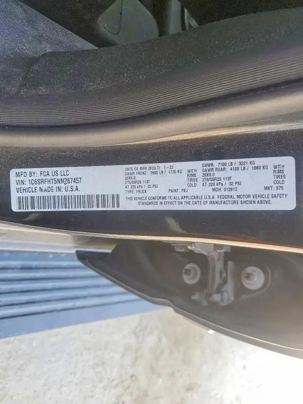 2022 RAM 1500 LIMITED  