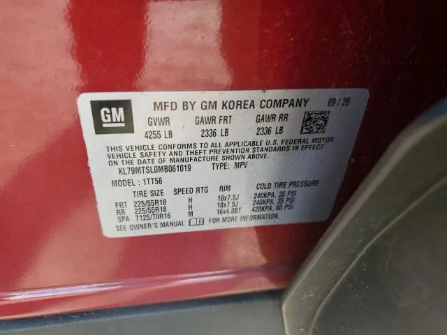 2021 CHEVROLET TRAILBLAZER RS  