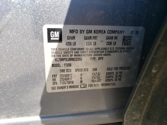 2021 CHEVROLET TRAILBLAZER LT  