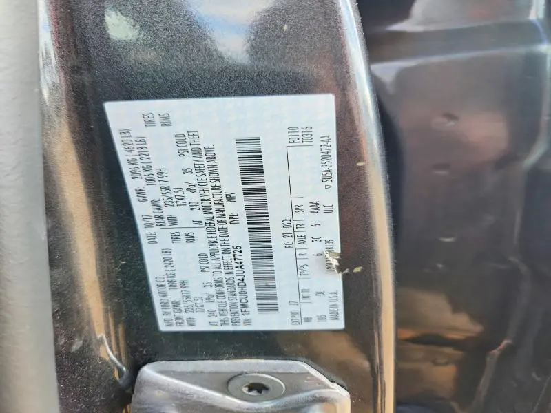2018 FORD ESCAPE SEL  