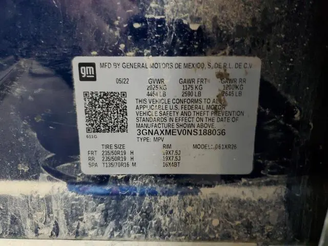 2022 CHEVROLET EQUINOX RS  