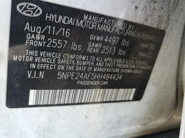 2017 HYUNDAI SONATA SE  