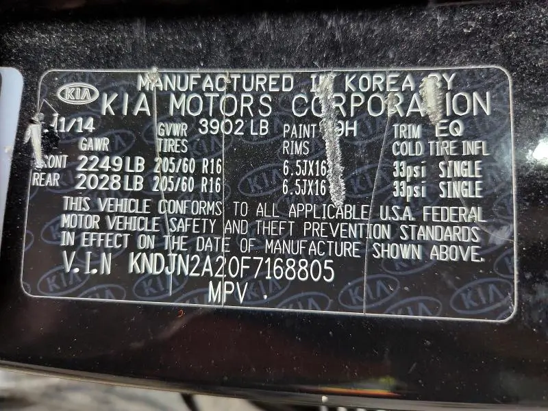 2015 KIA SOUL BASE  