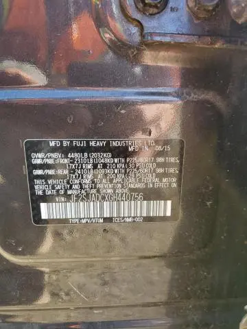 2016 SUBARU FORESTER 2.5I PREMIUM  