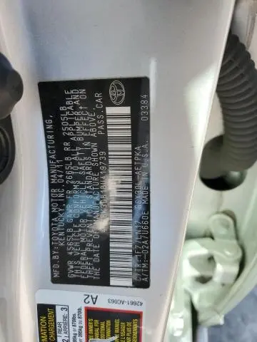 2011 TOYOTA AVALON BASE  